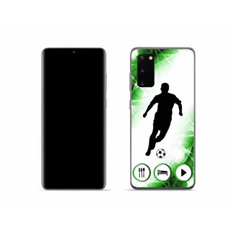 Gelový kryt mmCase na mobil Samsung Galaxy S20 - fotbalista