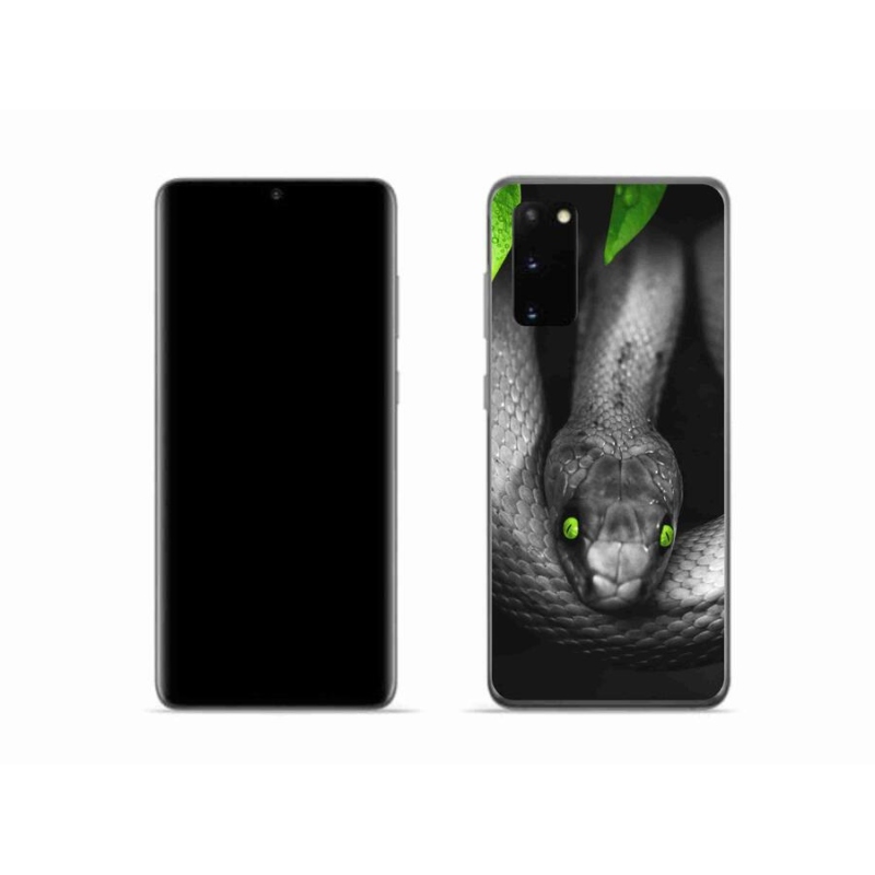 Gelový kryt mmCase na mobil Samsung Galaxy S20 - had
