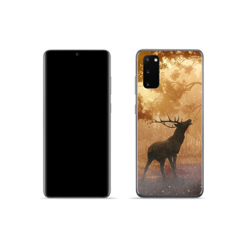 Gelový kryt mmCase na mobil Samsung Galaxy S20 - jelen v říji