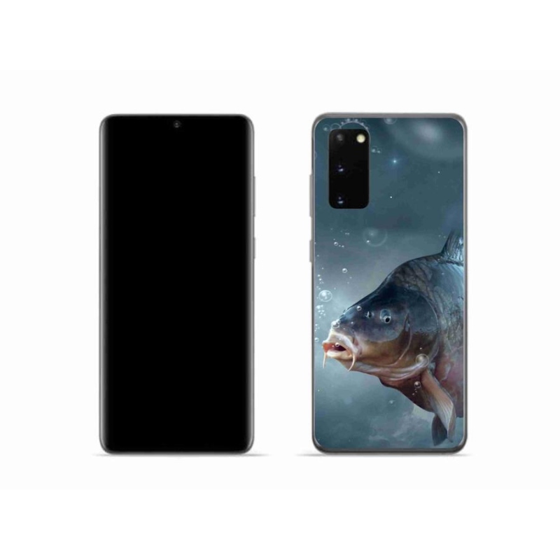 Gelový kryt mmCase na mobil Samsung Galaxy S20 - kapr a bublinky