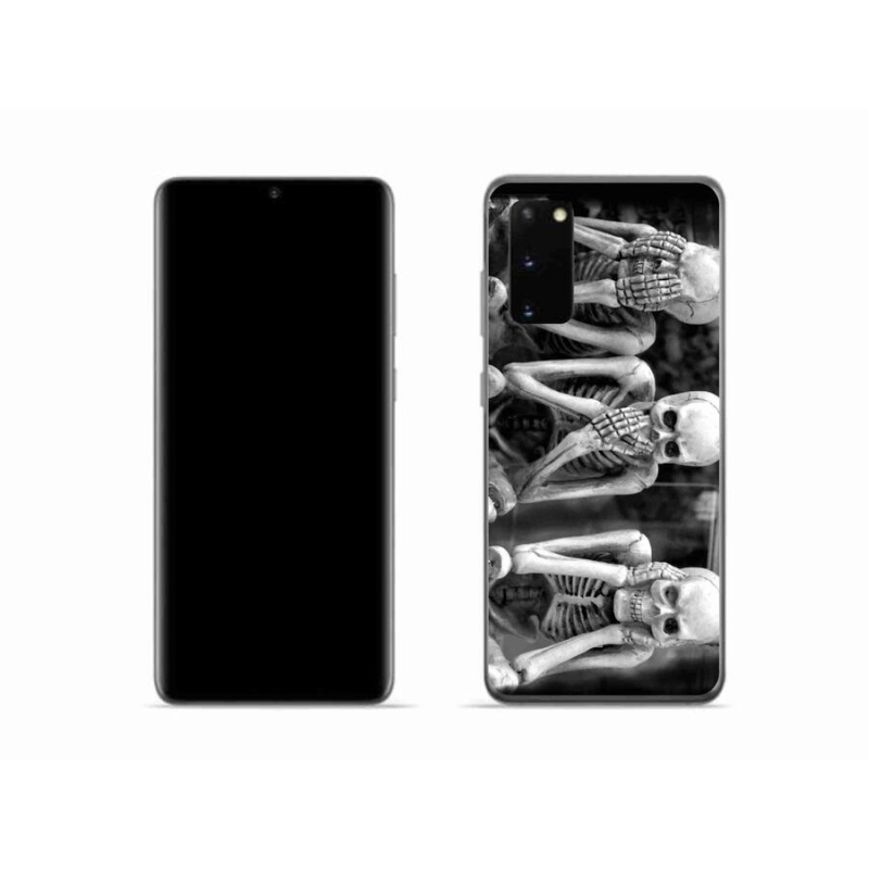 Gelový kryt mmCase na mobil Samsung Galaxy S20 - kostlivci