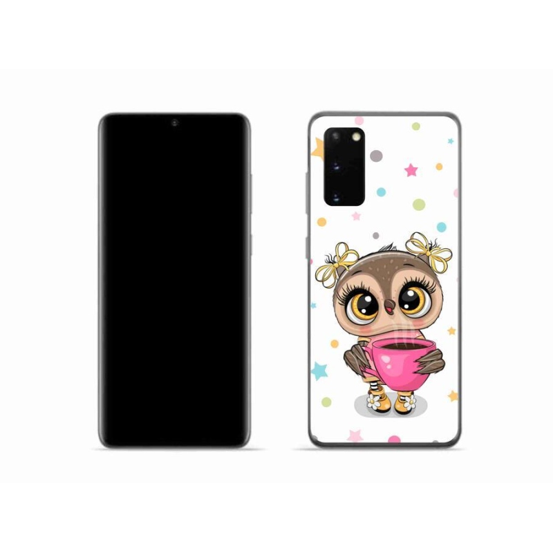 Gelový kryt mmCase na mobil Samsung Galaxy S20 - kreslená sovička
