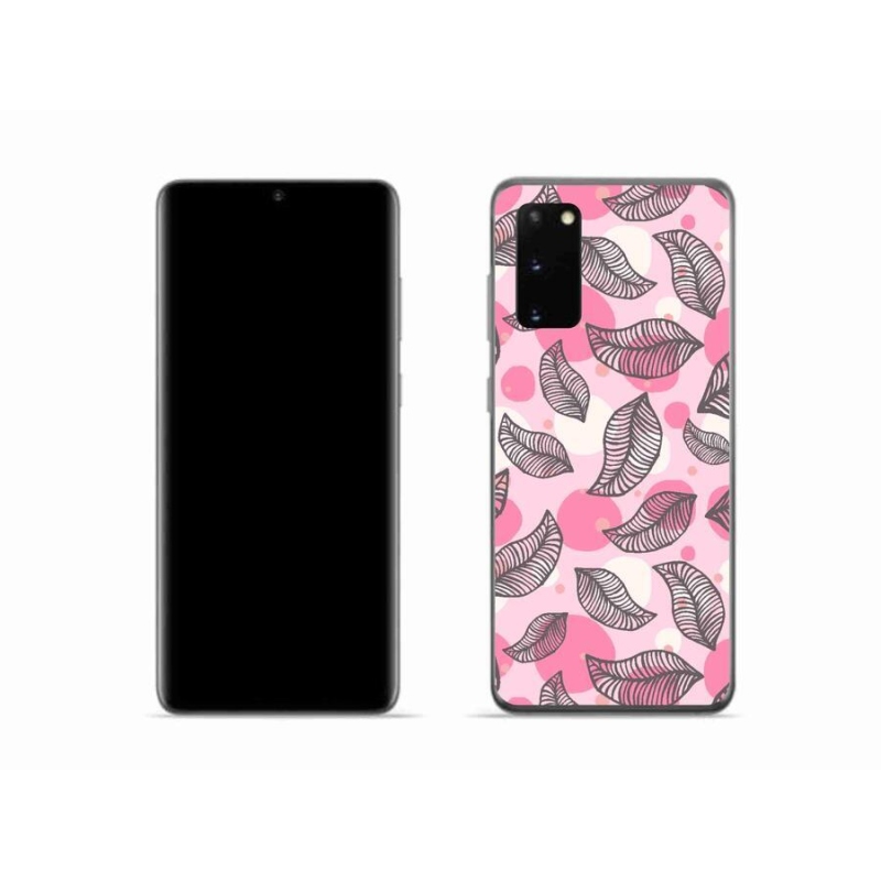 Gelový kryt mmCase na mobil Samsung Galaxy S20 - kreslené padající listy