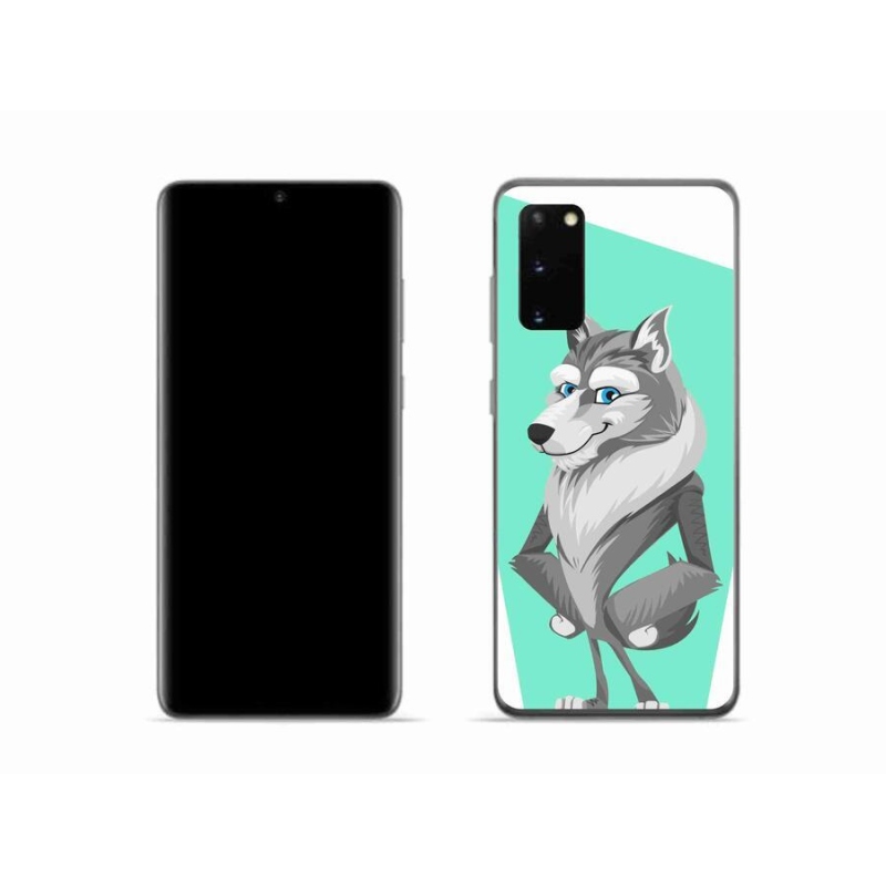 Gelový kryt mmCase na mobil Samsung Galaxy S20 - kreslený vlk