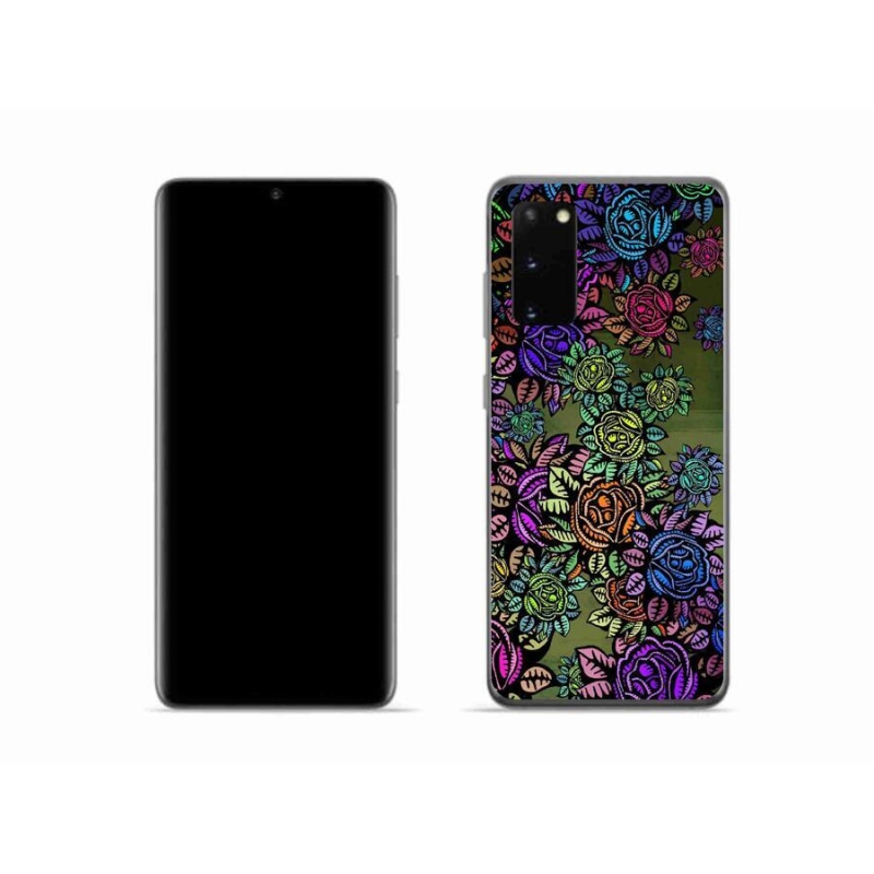 Gelový kryt mmCase na mobil Samsung Galaxy S20 - květiny 6