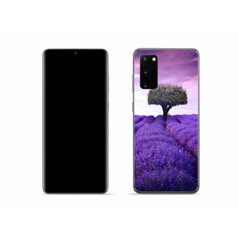Gelový kryt mmCase na mobil Samsung Galaxy S20 - levandulová louka