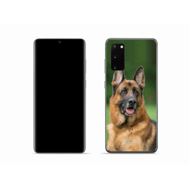 Gelový kryt mmCase na mobil Samsung Galaxy S20 - německý ovčák