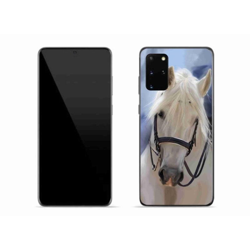 Gelový kryt mmCase na mobil Samsung Galaxy S20 Plus - bílý kůň