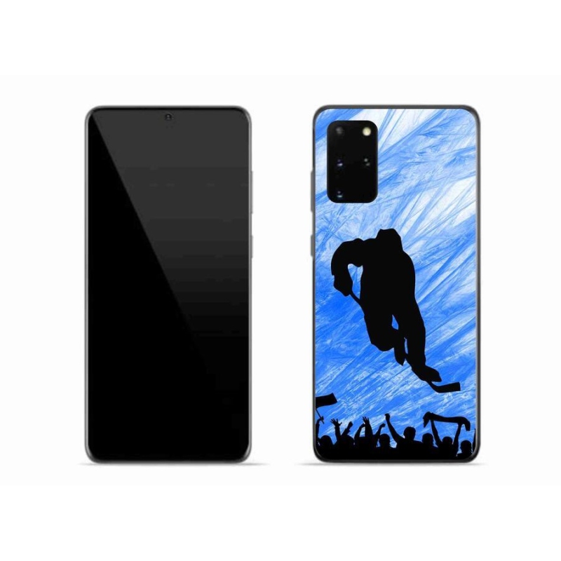 Gelový kryt mmCase na mobil Samsung Galaxy S20 Plus - hokejový hráč