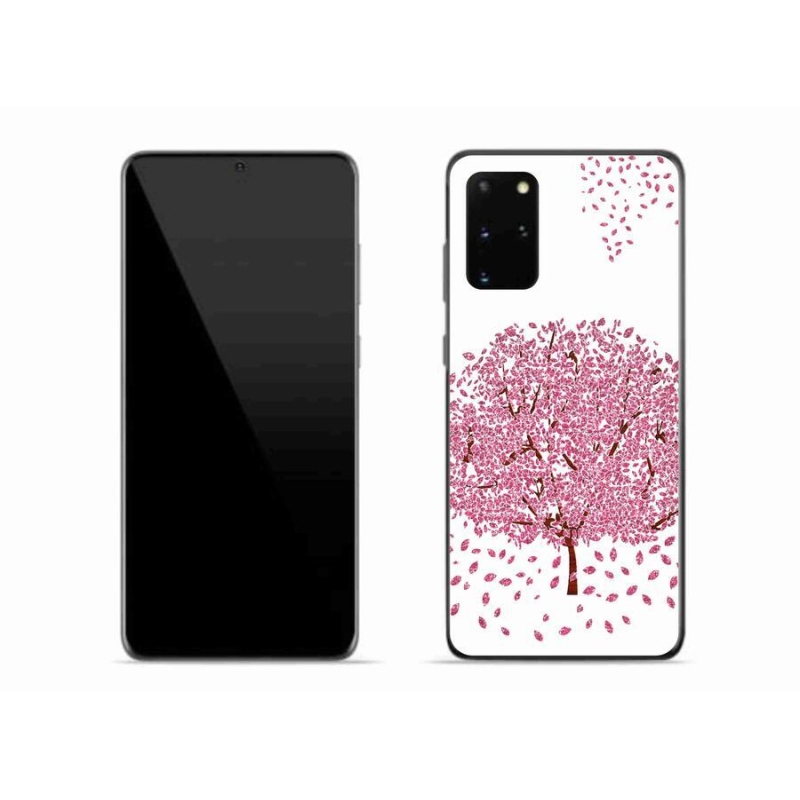 Gelový kryt mmCase na mobil Samsung Galaxy S20 Plus - kreslený strom s listy