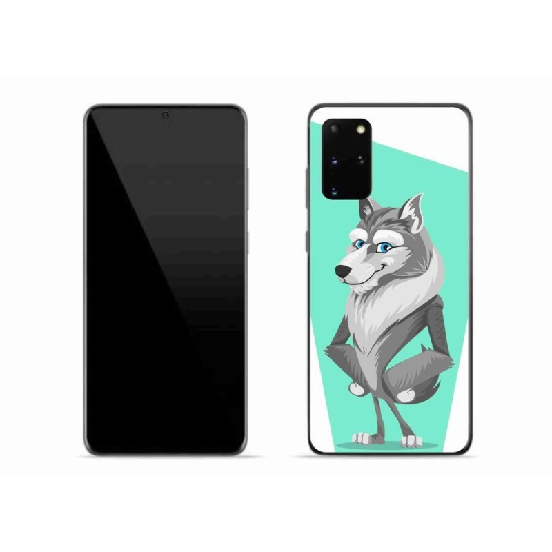 Gelový kryt mmCase na mobil Samsung Galaxy S20 Plus - kreslený vlk