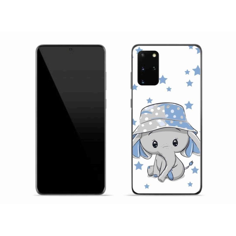 Gelový kryt mmCase na mobil Samsung Galaxy S20 Plus - modrý slon