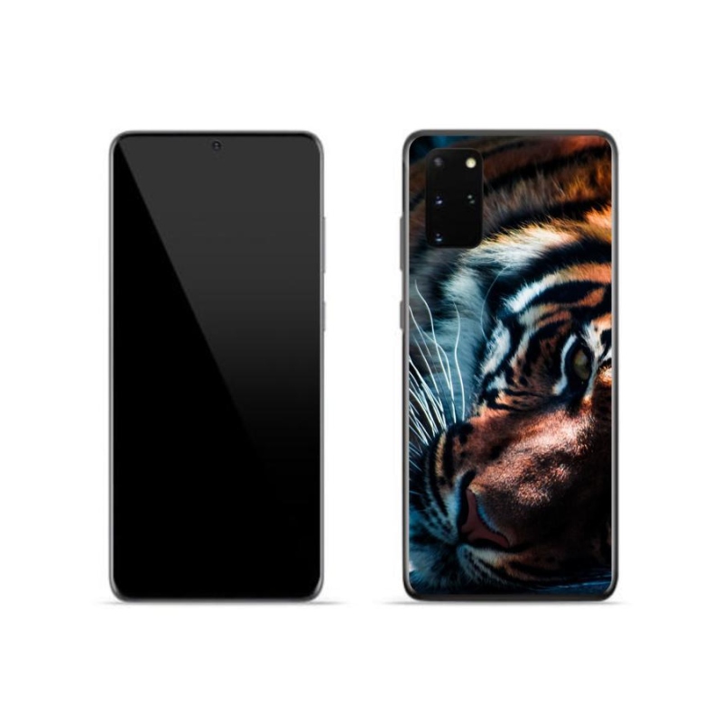 Gelový kryt mmCase na mobil Samsung Galaxy S20 Plus - tygří pohled