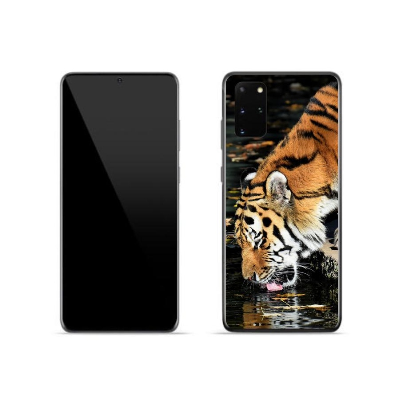 Gelový kryt mmCase na mobil Samsung Galaxy S20 Plus - žíznivý tygr