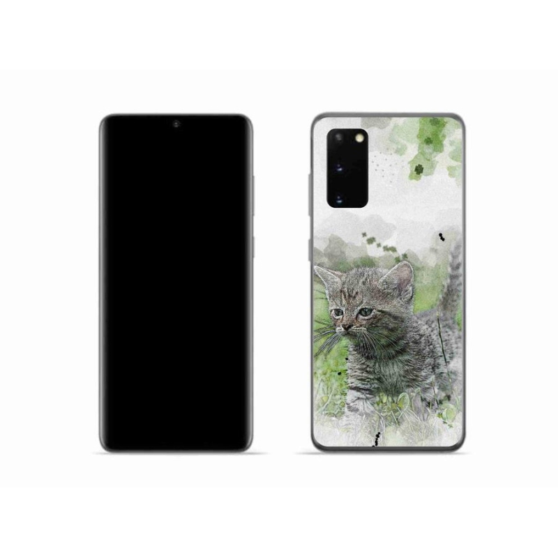 Gelový kryt mmCase na mobil Samsung Galaxy S20 - roztomilé kotě 1