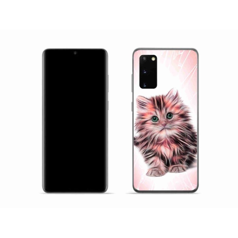 Gelový kryt mmCase na mobil Samsung Galaxy S20 - roztomilé kotě