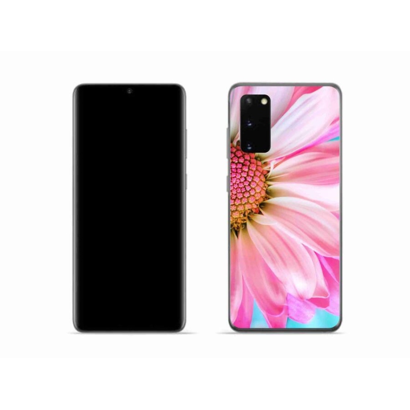 Gelový kryt mmCase na mobil Samsung Galaxy S20 - růžová květina