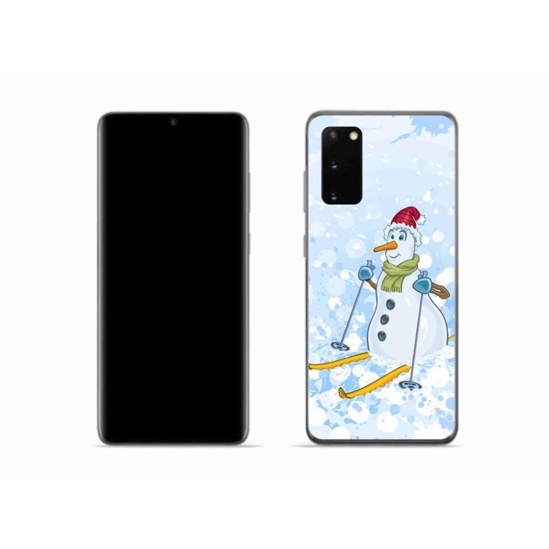 Gelový kryt mmCase na mobil Samsung Galaxy S20 - sněhulák