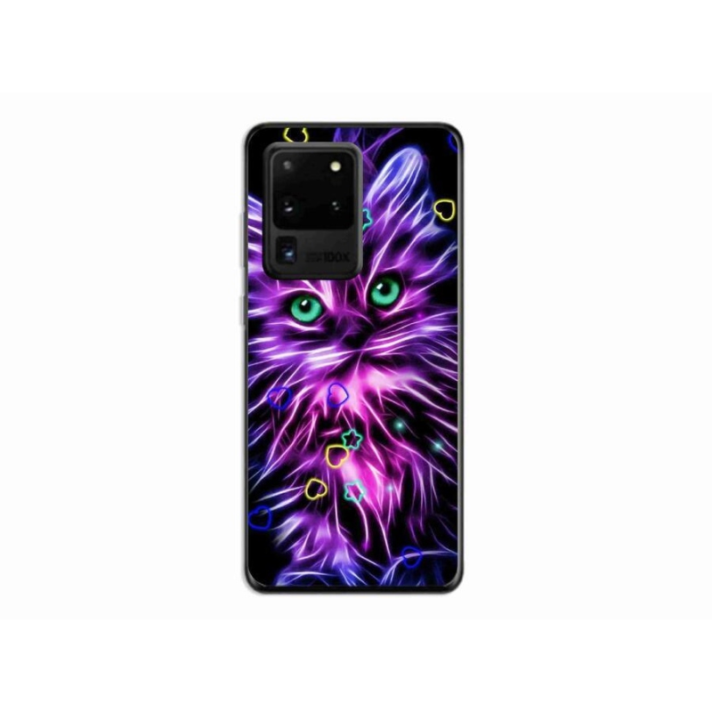 Gelový kryt mmCase na mobil Samsung Galaxy S20 Ultra - abstraktní kočka