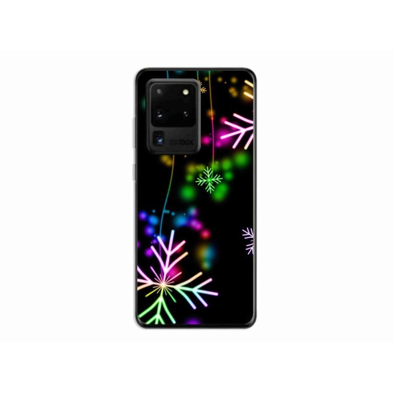 Gelový kryt mmCase na mobil Samsung Galaxy S20 Ultra - barevné vločky