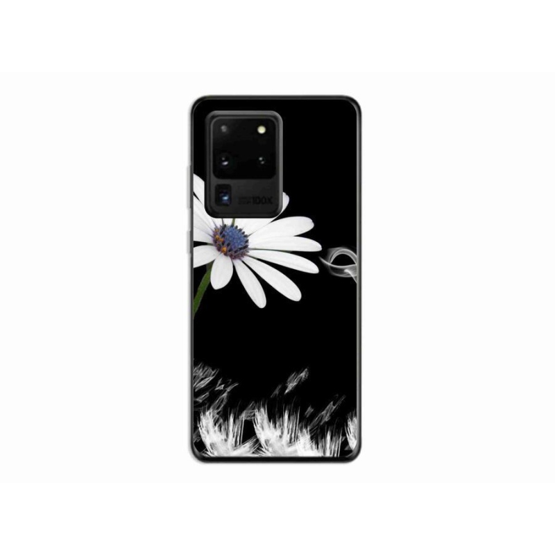 Gelový kryt mmCase na mobil Samsung Galaxy S20 Ultra - bílá květina