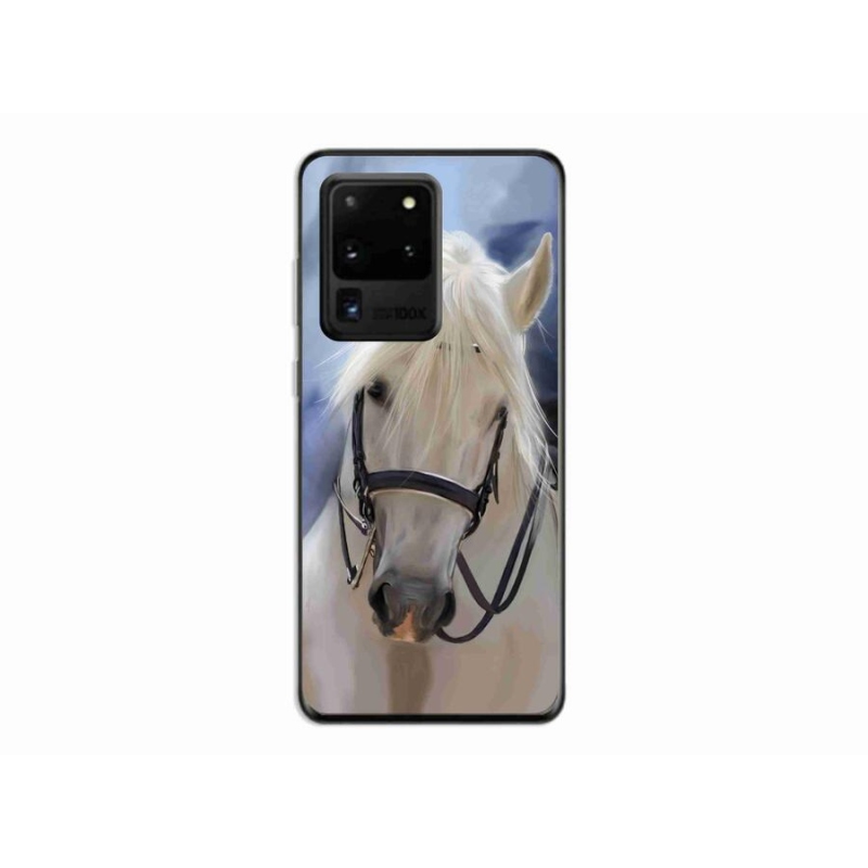 Gelový kryt mmCase na mobil Samsung Galaxy S20 Ultra - bílý kůň
