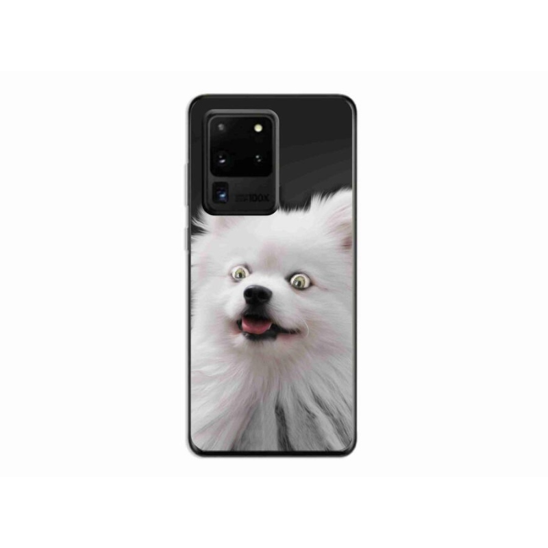 Gelový kryt mmCase na mobil Samsung Galaxy S20 Ultra - bílý špic