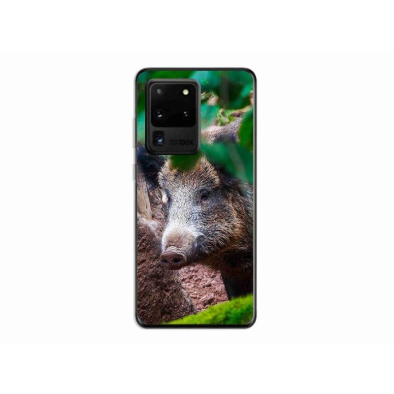 Gelový kryt mmCase na mobil Samsung Galaxy S20 Ultra - divoké prase