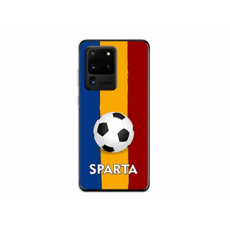 Gelový kryt mmCase na mobil Samsung Galaxy S20 Ultra - fotbal 1