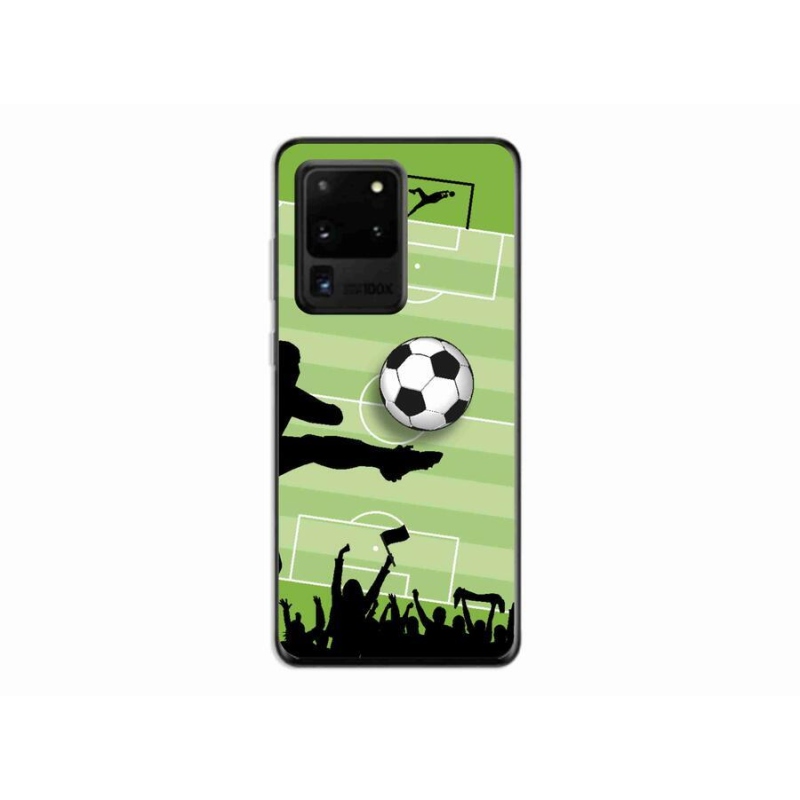 Gelový kryt mmCase na mobil Samsung Galaxy S20 Ultra - fotbal 3