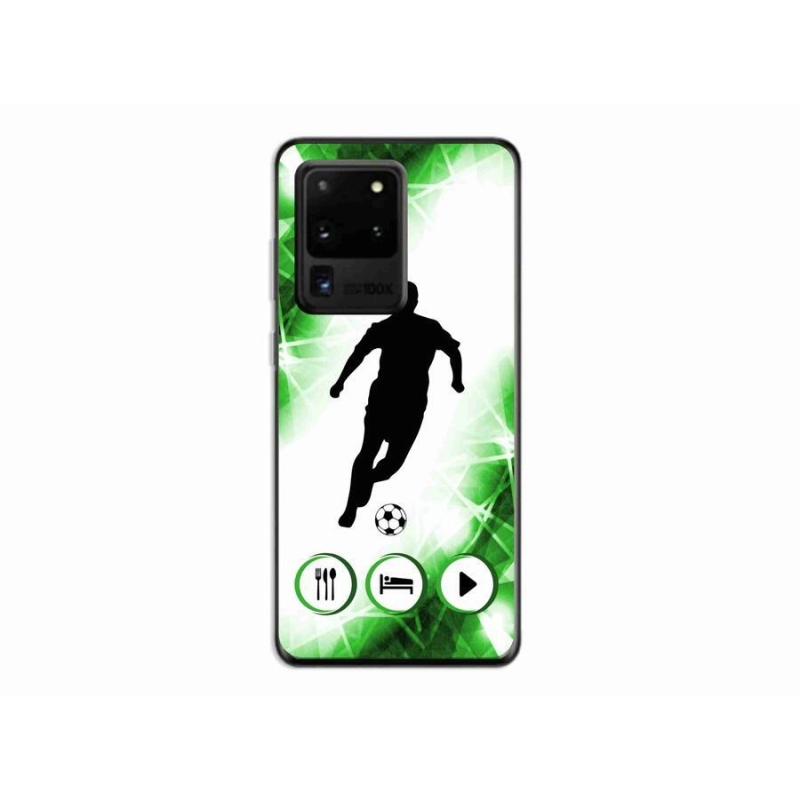 Gelový kryt mmCase na mobil Samsung Galaxy S20 Ultra - fotbalista