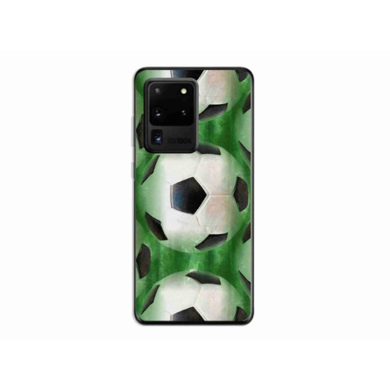 Gelový kryt mmCase na mobil Samsung Galaxy S20 Ultra - fotbalový míč