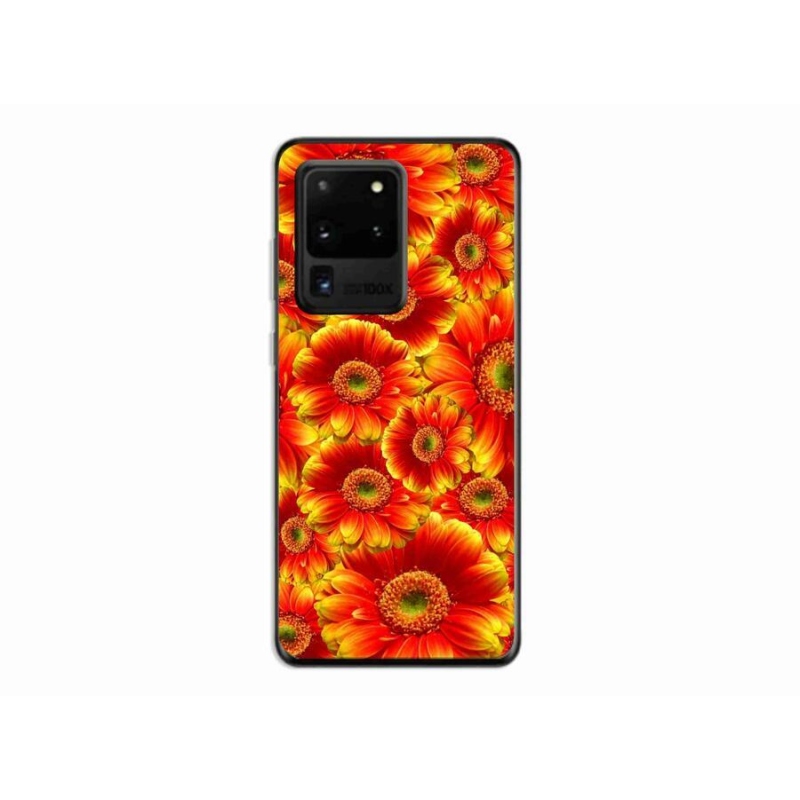 Gelový kryt mmCase na mobil Samsung Galaxy S20 Ultra - gerbera 1