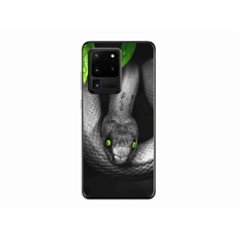 Gelový kryt mmCase na mobil Samsung Galaxy S20 Ultra - had