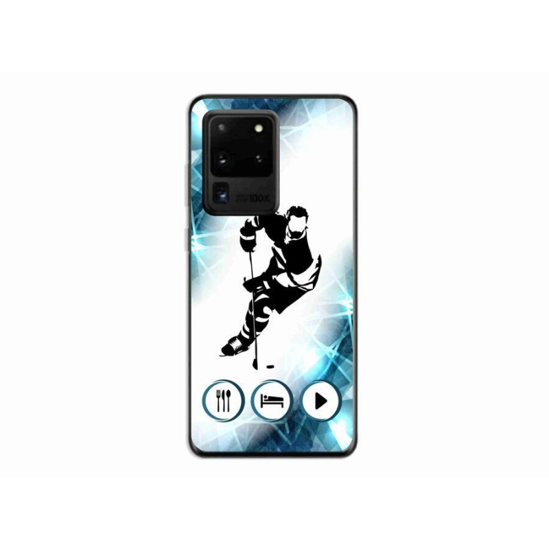 Gelový kryt mmCase na mobil Samsung Galaxy S20 Ultra - hokej 1