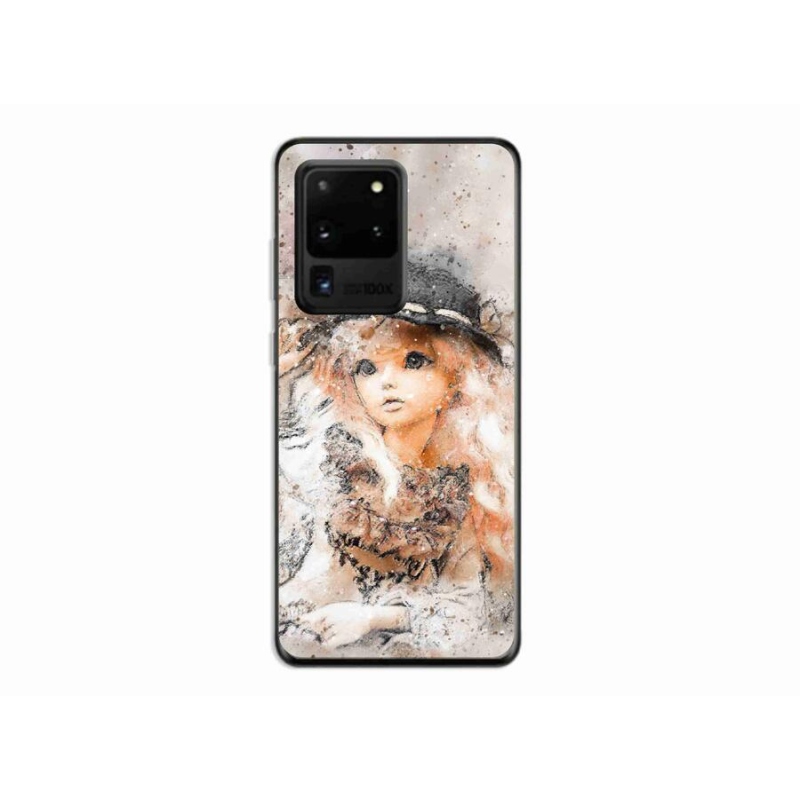 Gelový kryt mmCase na mobil Samsung Galaxy S20 Ultra - holčička s kloboukem