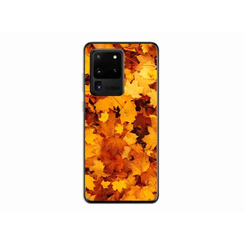 Gelový kryt mmCase na mobil Samsung Galaxy S20 Ultra - javorové listy