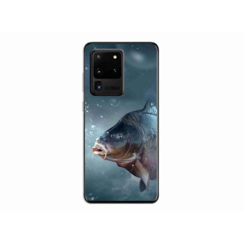 Gelový kryt mmCase na mobil Samsung Galaxy S20 Ultra - kapr a bublinky