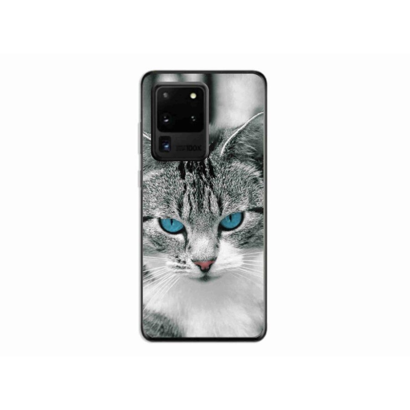 Gelový kryt mmCase na mobil Samsung Galaxy S20 Ultra - kočičí pohled 1