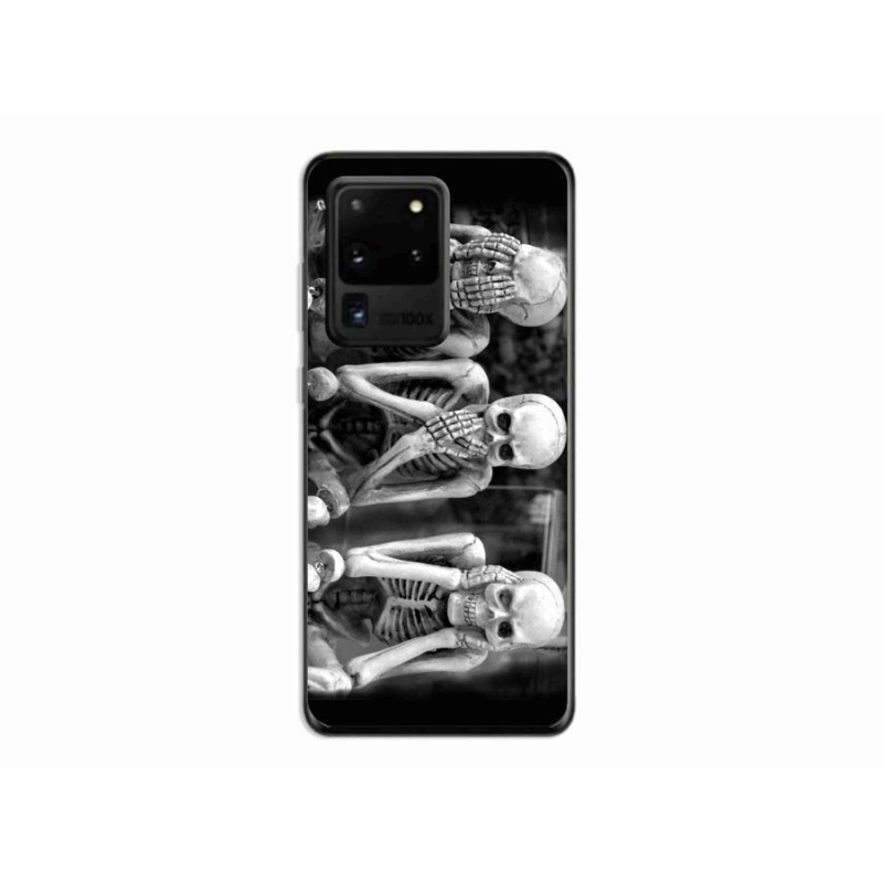 Gelový kryt mmCase na mobil Samsung Galaxy S20 Ultra - kostlivci