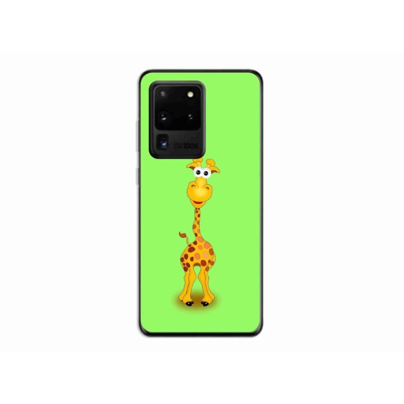 Gelový kryt mmCase na mobil Samsung Galaxy S20 Ultra - kreslená žirafa