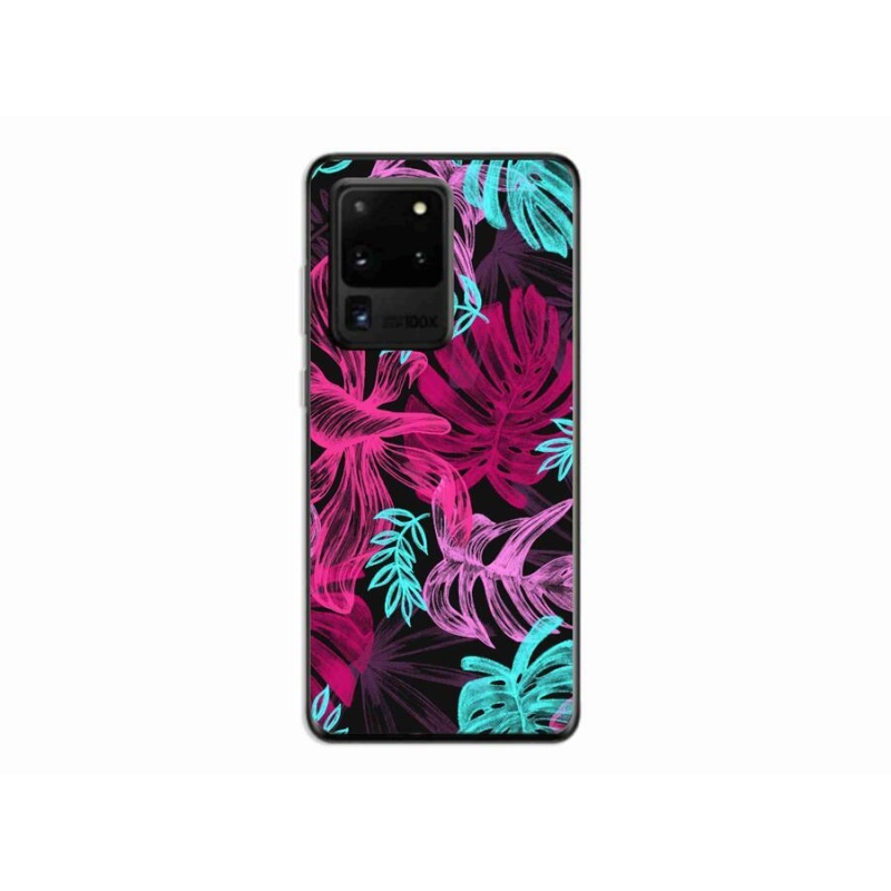 Gelový kryt mmCase na mobil Samsung Galaxy S20 Ultra - květiny 1