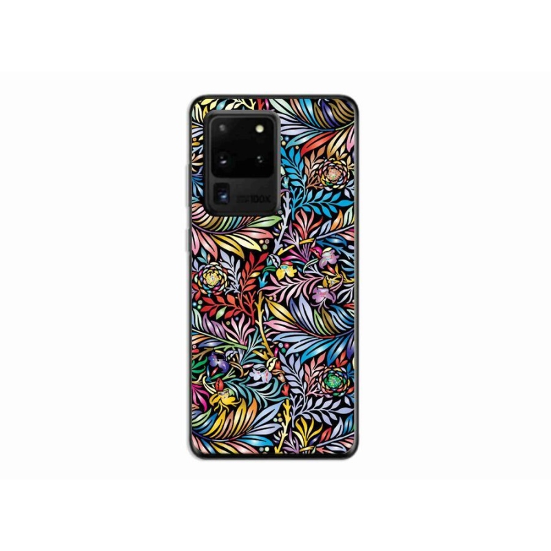 Gelový kryt mmCase na mobil Samsung Galaxy S20 Ultra - květiny 5