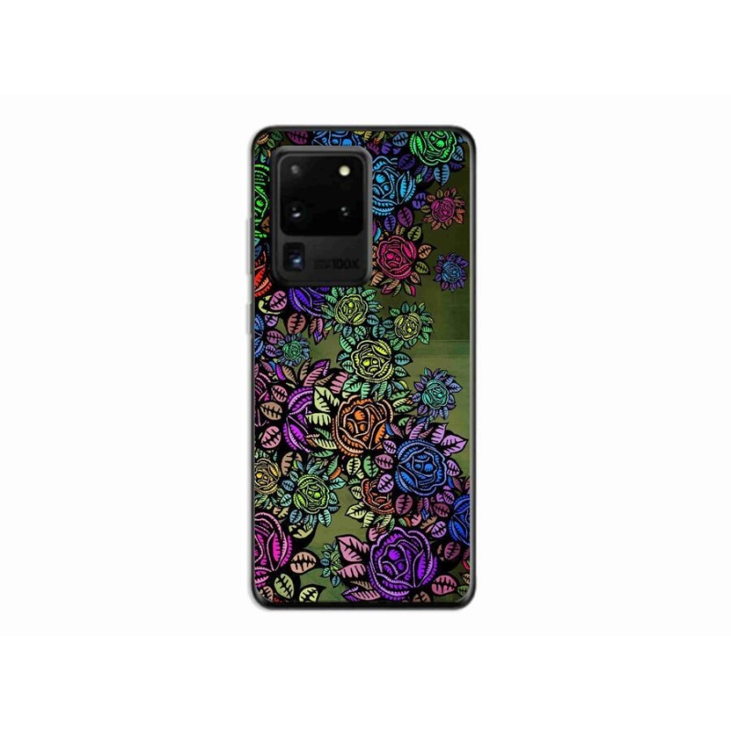 Gelový kryt mmCase na mobil Samsung Galaxy S20 Ultra - květiny 6