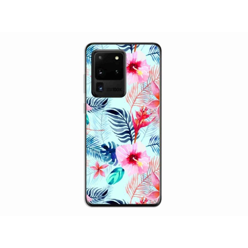 Gelový kryt mmCase na mobil Samsung Galaxy S20 Ultra - květiny