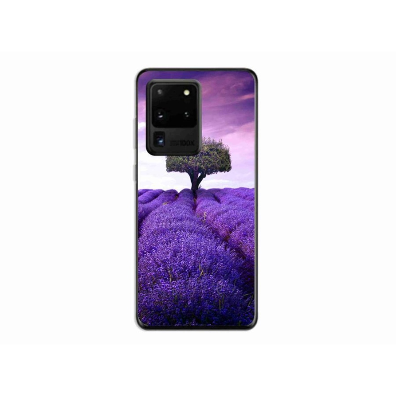 Gelový kryt mmCase na mobil Samsung Galaxy S20 Ultra - levandulová louka