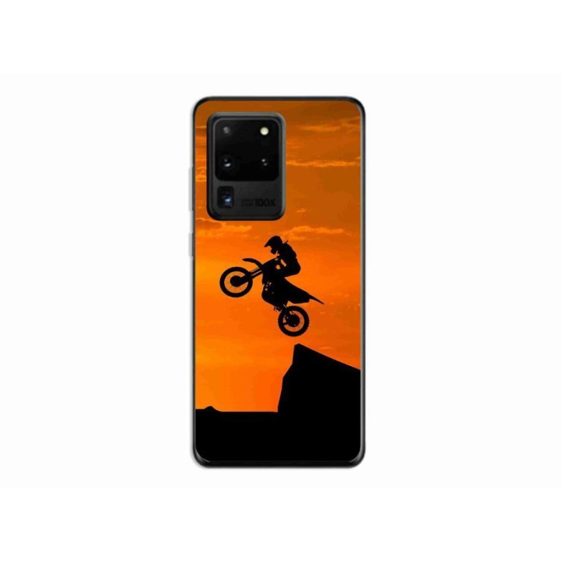 Gelový kryt mmCase na mobil Samsung Galaxy S20 Ultra - motocross