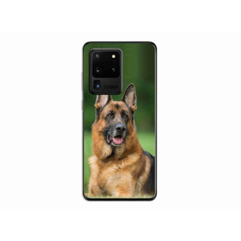 Gelový kryt mmCase na mobil Samsung Galaxy S20 Ultra - německý ovčák