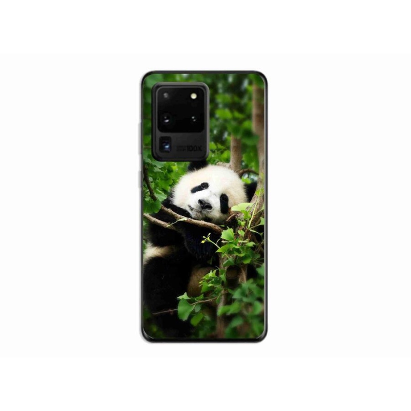 Gelový kryt mmCase na mobil Samsung Galaxy S20 Ultra - panda