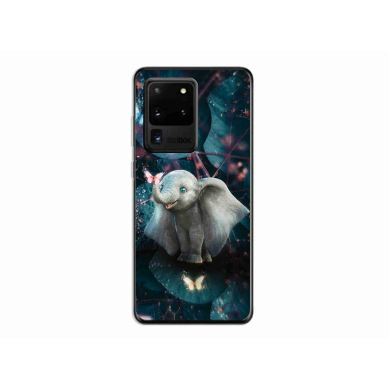 Gelový kryt mmCase na mobil Samsung Galaxy S20 Ultra - roztomilý slon